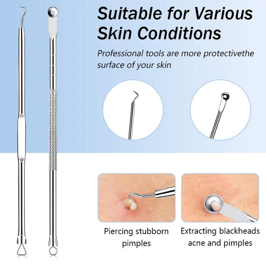 6/8/11PCS Cell Pimples Blackhead Remover Clip Ultra-fine
