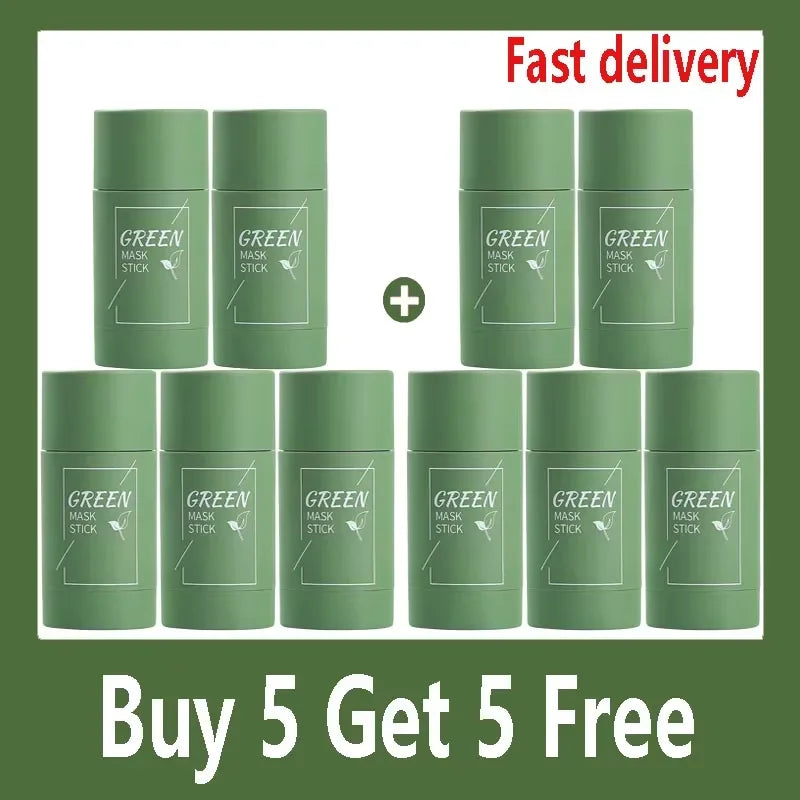 Green Tea Eggplant Solid Mask Deep Cleansing Oil
