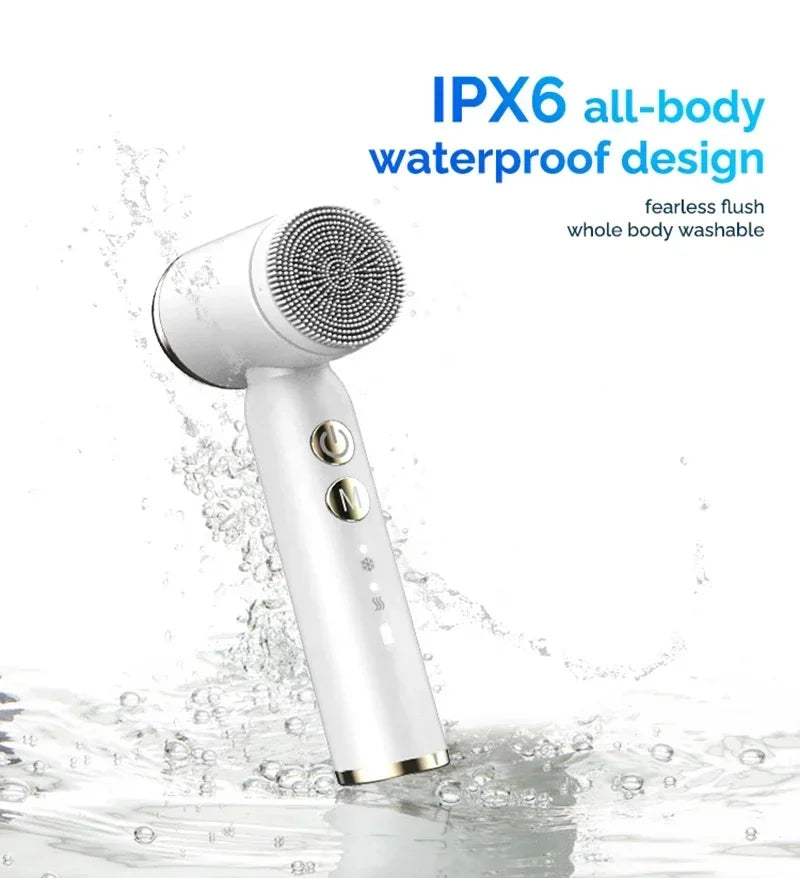 6 In 1 Electric Cleansing Brush Ultrasonic Facial Cleaner Rotating