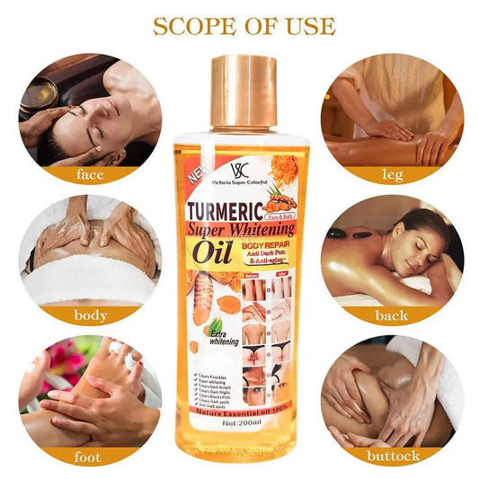 200ml Turmeric Essential Oil For Face & Body Moisturizing