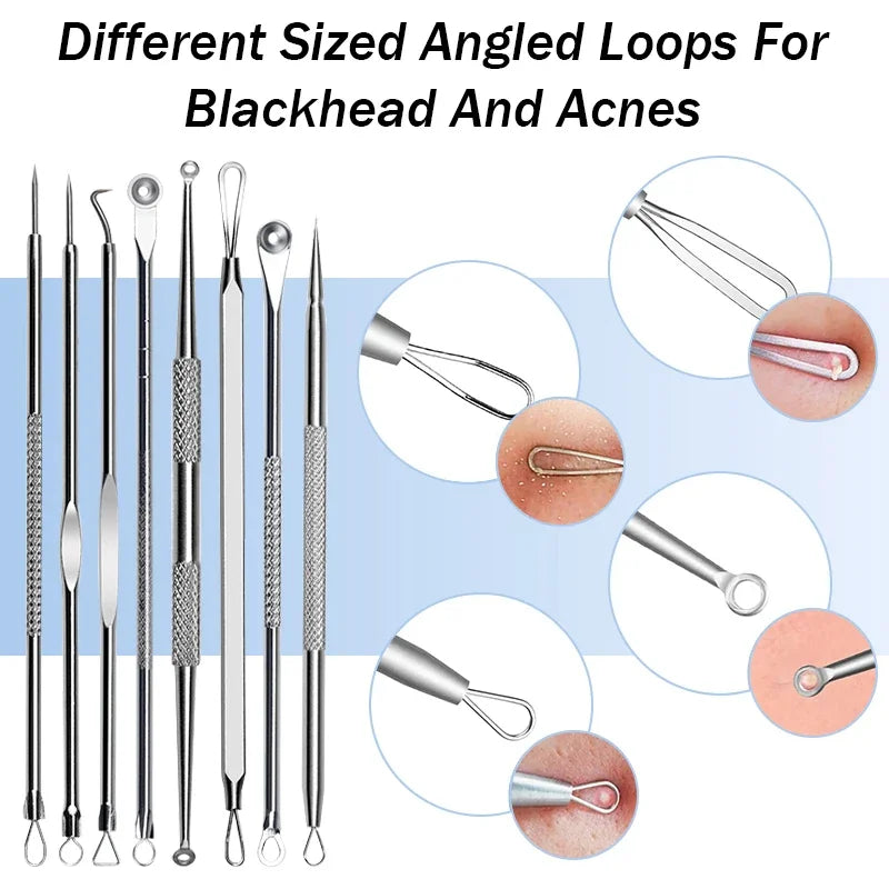 6/8/11PCS Cell Pimples Blackhead Remover Clip Ultra-fine