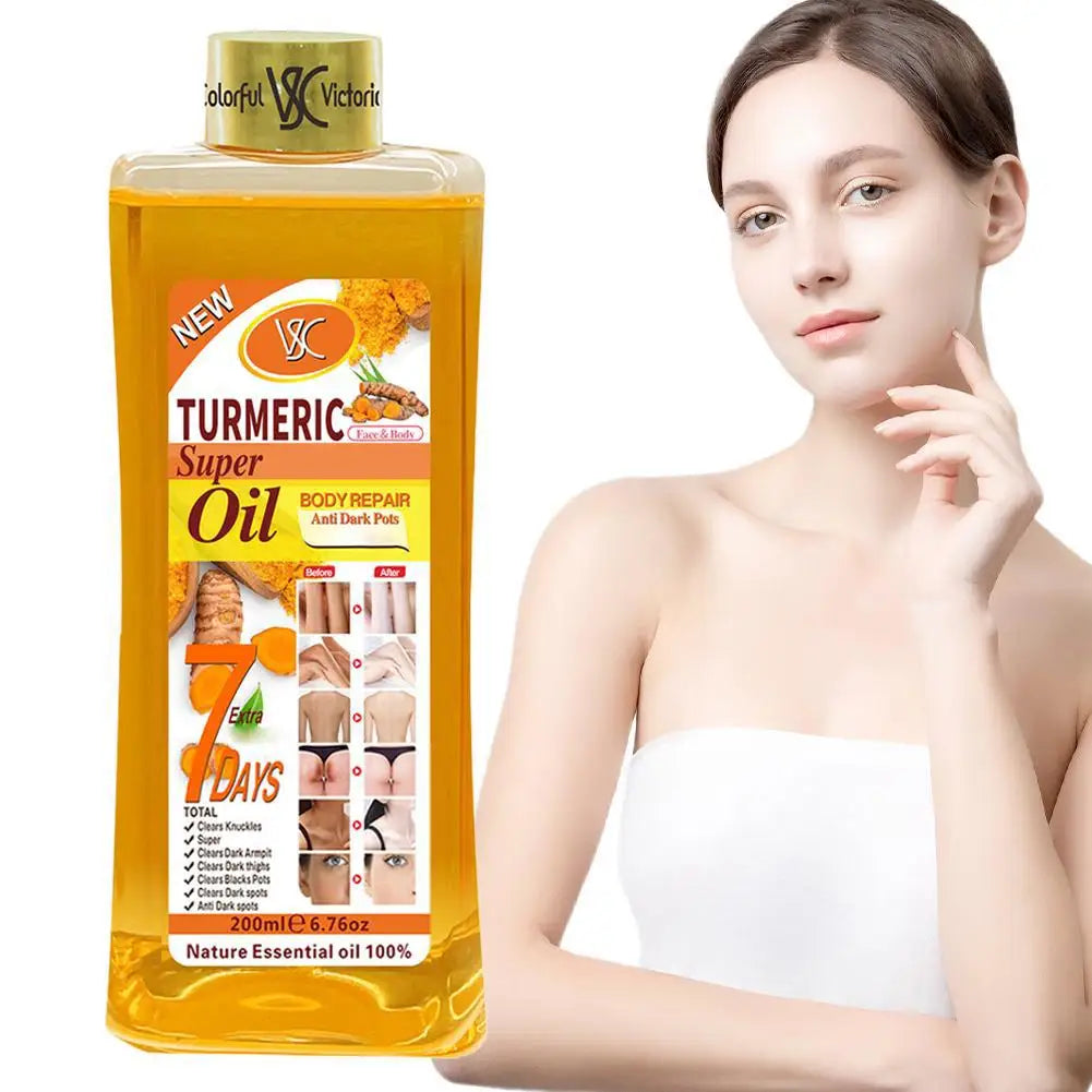 200ml Turmeric Essential Oil For Face & Body Moisturizing