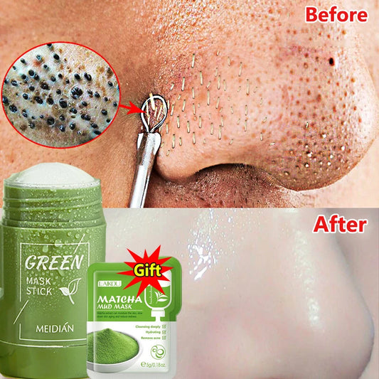 Remove Blackhead Mud Mask Green Tea Face Clean Stick