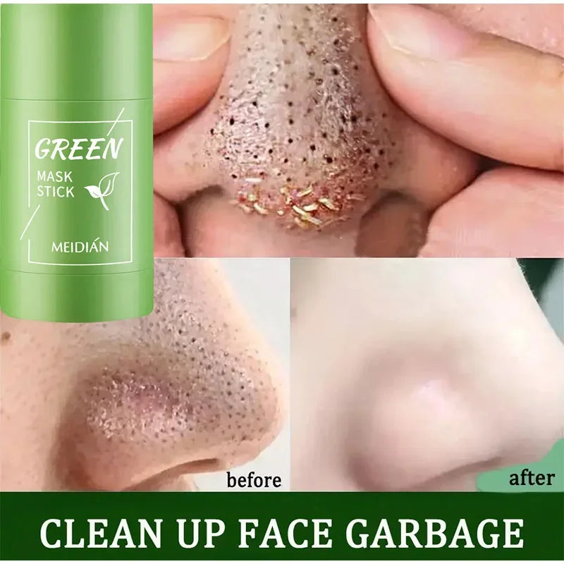 Remove Blackhead Mud Mask Green Tea Face Clean Stick