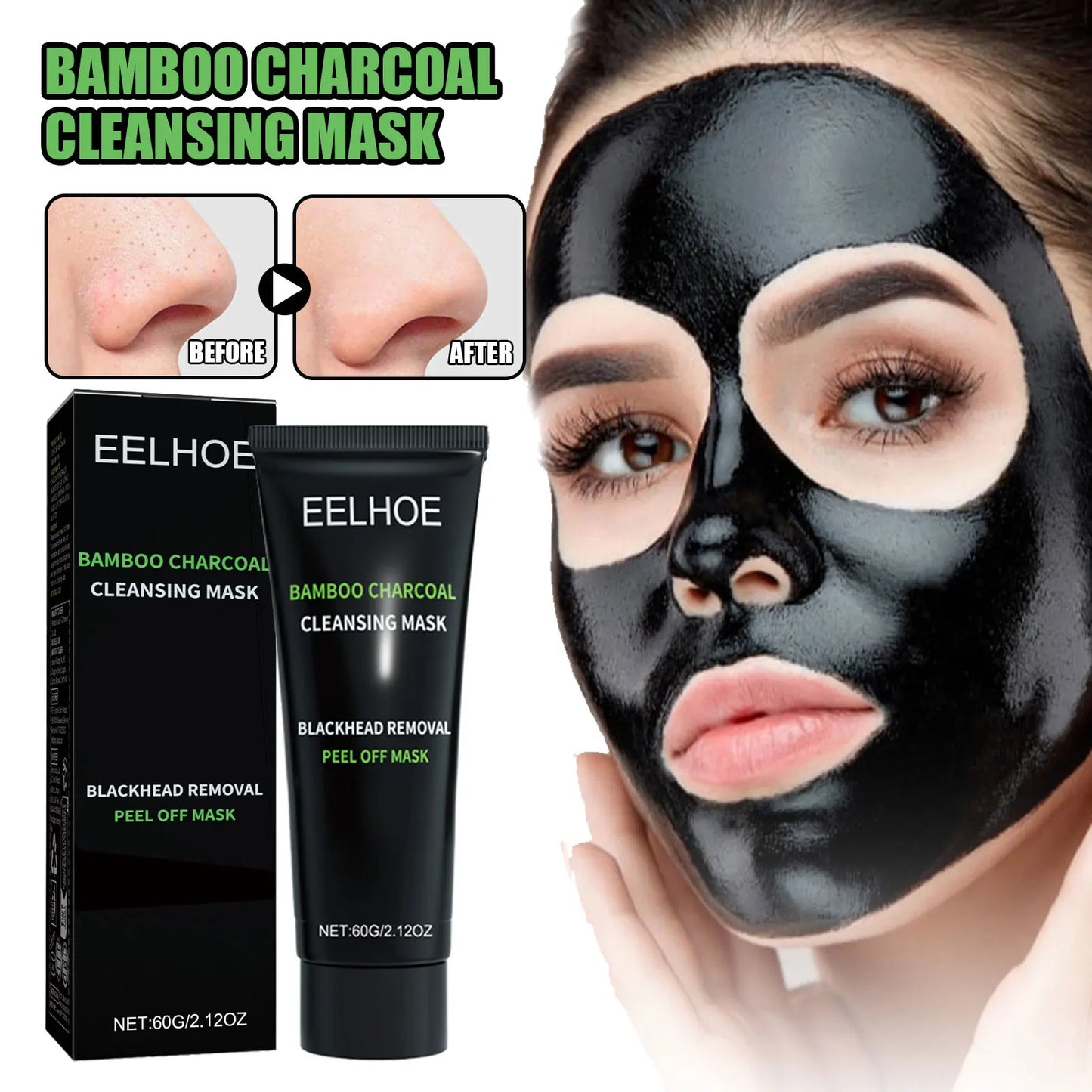 Bamboo Charcoal Tear-off Mask Blackhead Remover