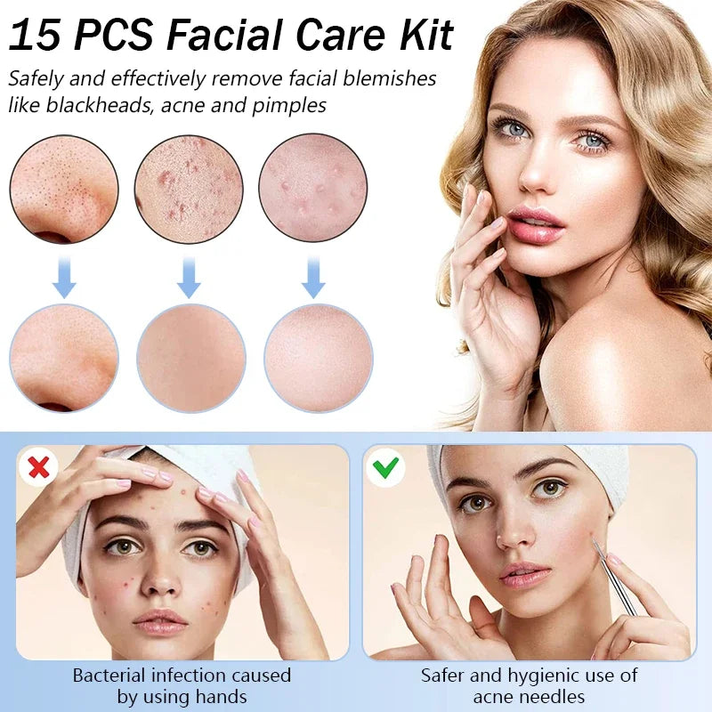 6/8/11PCS Cell Pimples Blackhead Remover Clip Ultra-fine