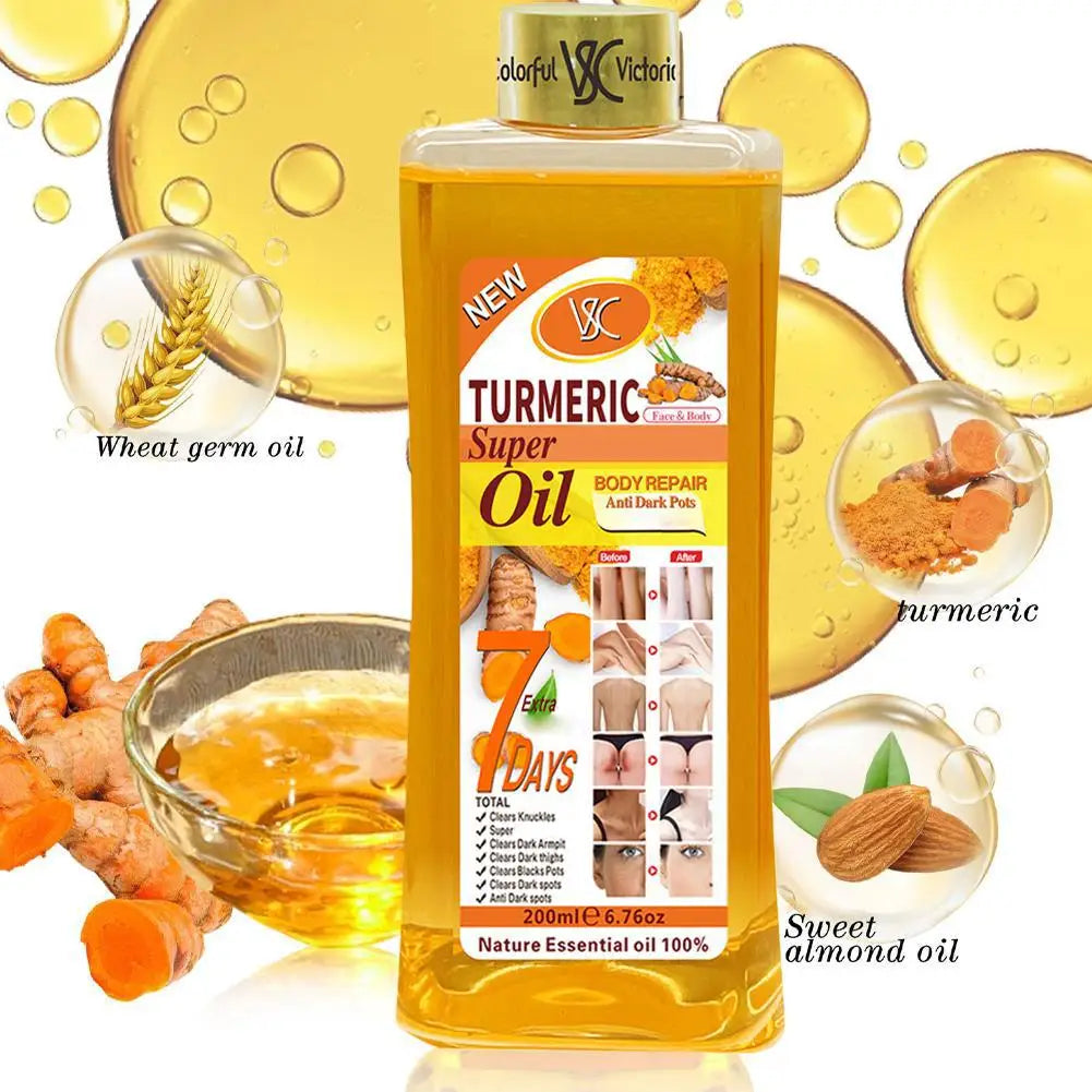 200ml Turmeric Essential Oil For Face & Body Moisturizing