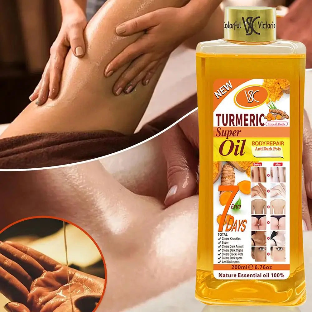 200ml Turmeric Essential Oil For Face & Body Moisturizing