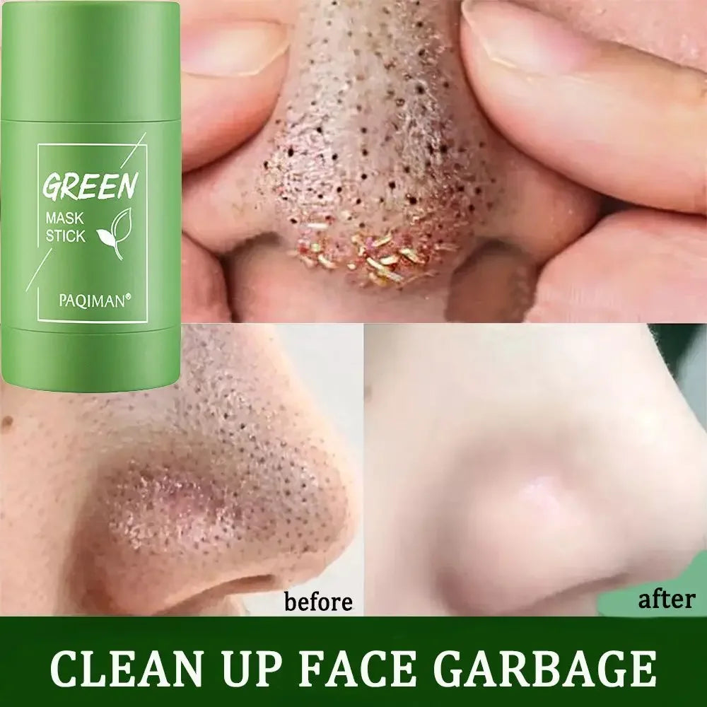 Green Tea Mask Stick Remove Blackheads Acne Deep Cleansing