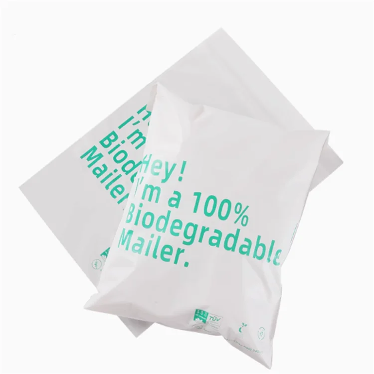 50PCS PLA+PBAT Poly Mailer Adhesive Envelope Biodegradable