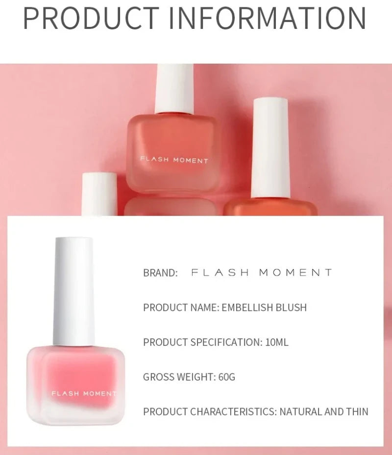 Free Shiping Moisturizing Liquid Blush Waterproof Natural