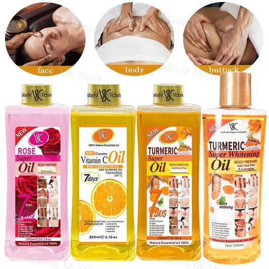200ml Turmeric Essential Oil For Face & Body Moisturizing