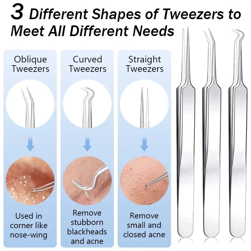 6/8/11PCS Cell Pimples Blackhead Remover Clip Ultra-fine