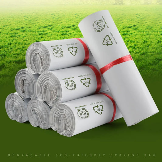 50PCS PLA+PBAT Poly Mailer Adhesive Envelope Biodegradable