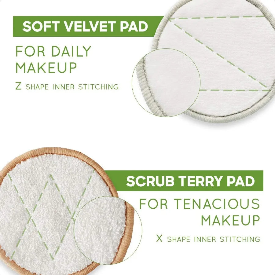 Bambaw Reusable Cotton Rounds for Face 16 Rounds