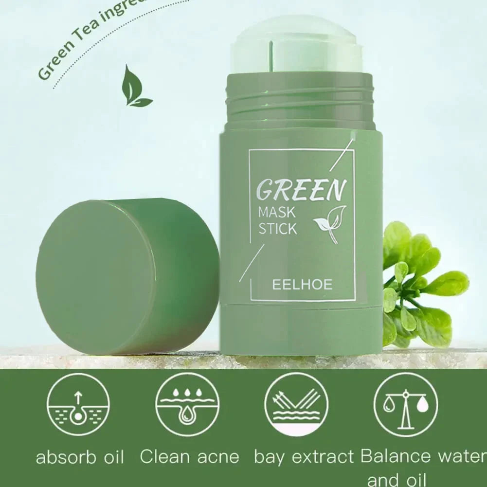 Green Tea Eggplant Solid Mask Deep Cleansing Oil