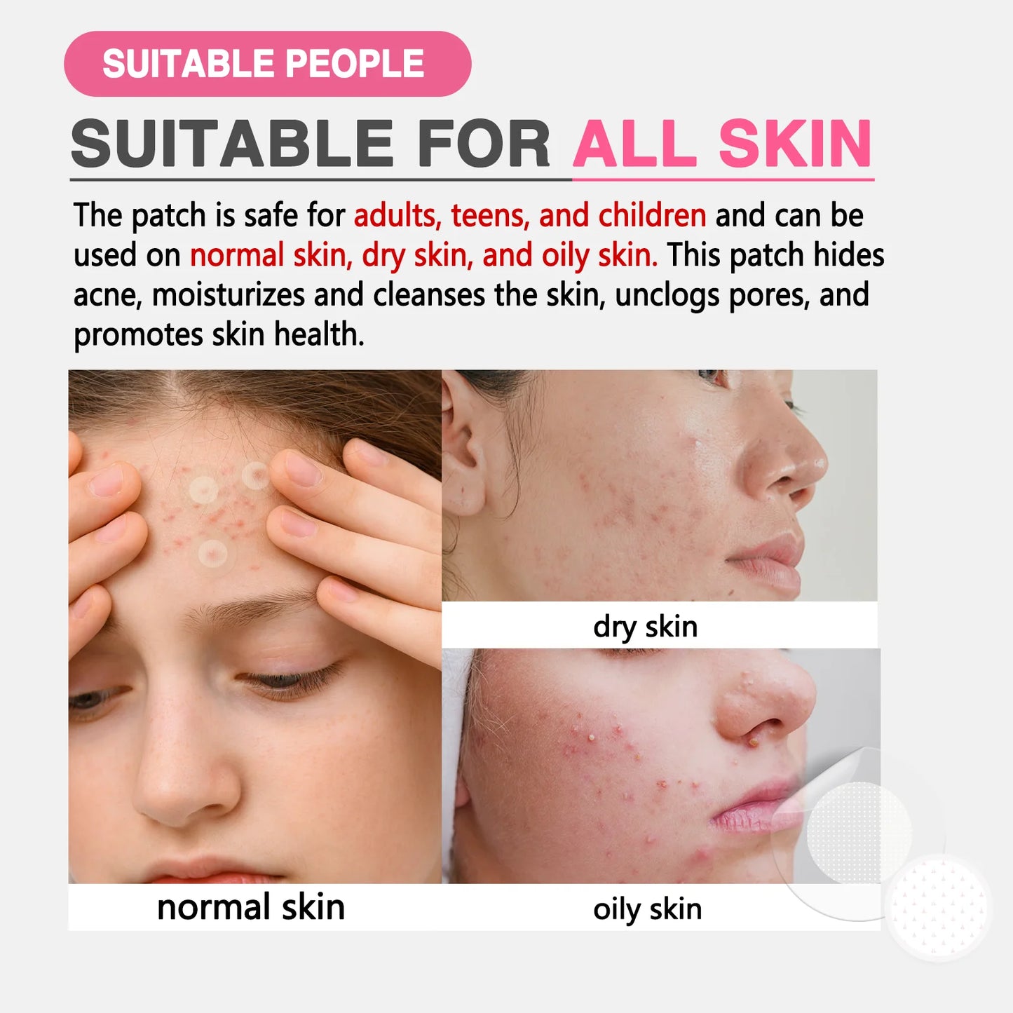 GROEI 18Pcs Microneedle Acne Patches Pimple Invisible Beauty