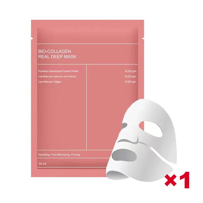 1/3/5/10PCS Bio Collagen Face Mask Anti Wrinkle Fade Face