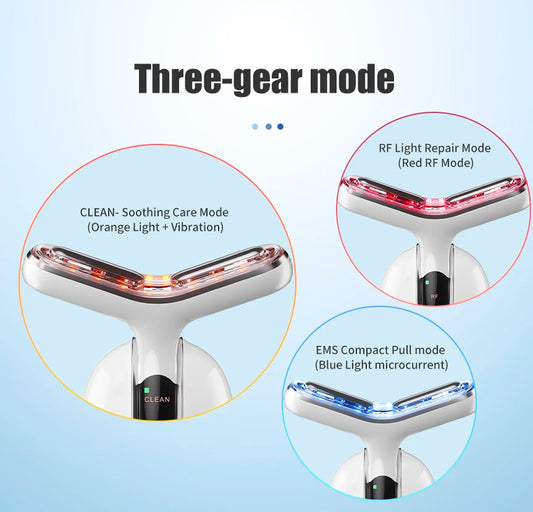 Neck Beauty Device RF Microcurrent Multifunctional Massager