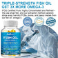 Omega-3 Fish Oil Capsules -rich in EPA, DHA - Support Brain