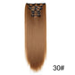WIGSIN 6Pieces/Set Synthetic 24Inch Long Straight Hair Extension
