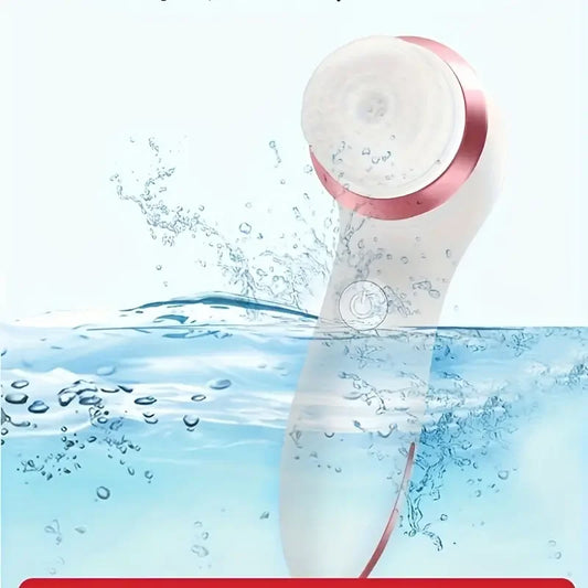 Electric Facial Cleansing Brush 3 in 1 with 3 Brush Heads Water