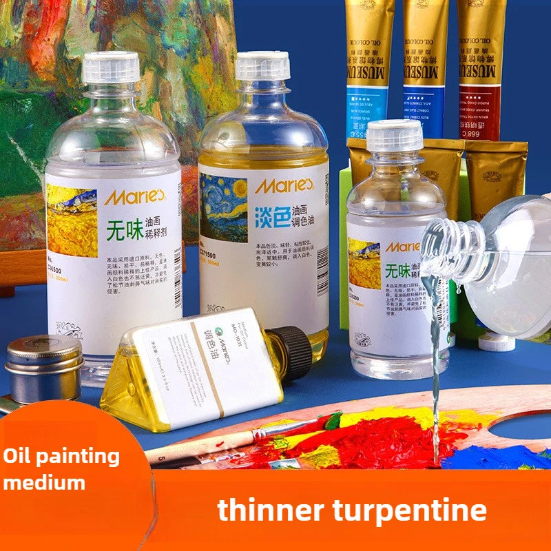 Turpentine Thinner Oil Paint Medium 200ml 500ml