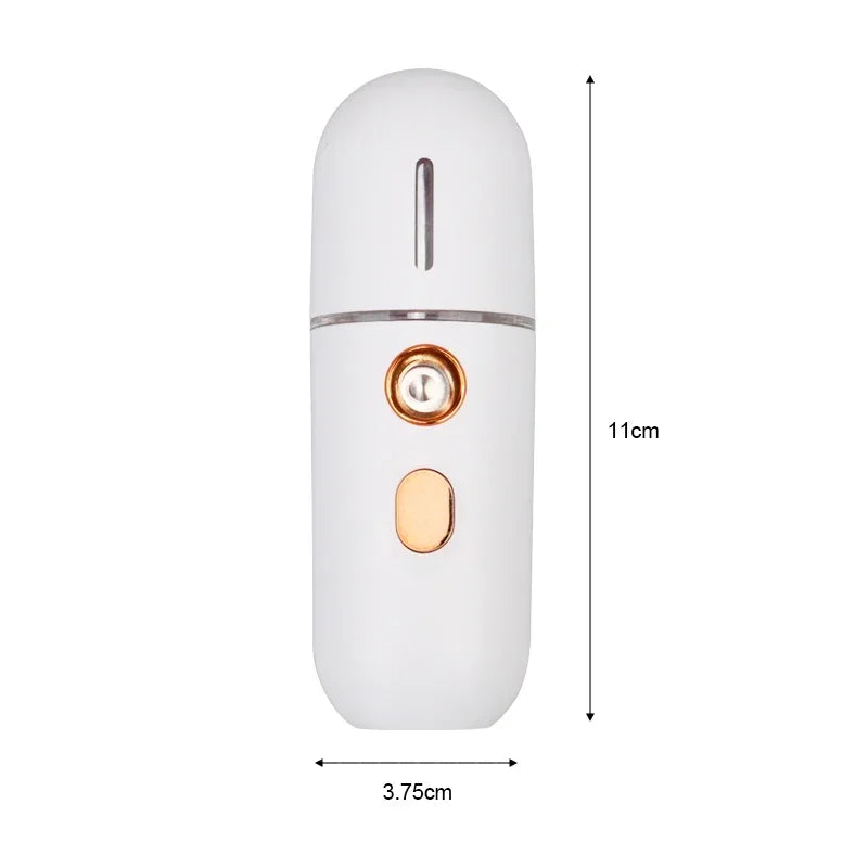 Mini Portable Humidifier Nano Mister Facial Steamer Device