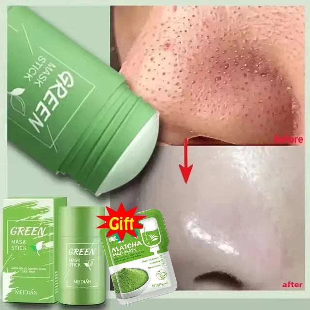 Remove Blackhead Mud Mask Green Tea Face Clean Stick
