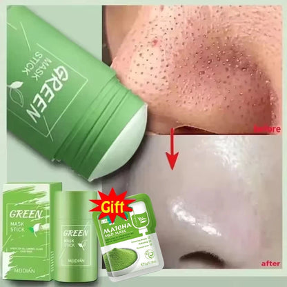Remove Blackhead Mud Mask Green Tea Face Clean Stick