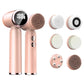 6 In 1 Electric Cleansing Brush Ultrasonic Facial Cleaner Rotating
