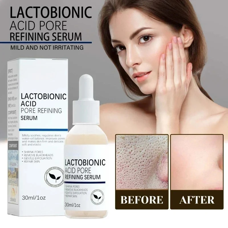 Lactobionic Acid Shrink Pores Facial Serum Fade Fine