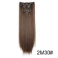 WIGSIN 6Pieces/Set Synthetic 24Inch Long Straight Hair Extension