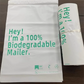 50PCS PLA+PBAT Poly Mailer Adhesive Envelope Biodegradable
