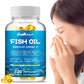 Omega-3 Fish Oil Capsules -rich in EPA, DHA - Support Brain