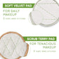 Bambaw Reusable Cotton Rounds for Face 16 Rounds