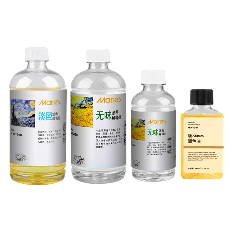 Turpentine Thinner Oil Paint Medium 200ml 500ml