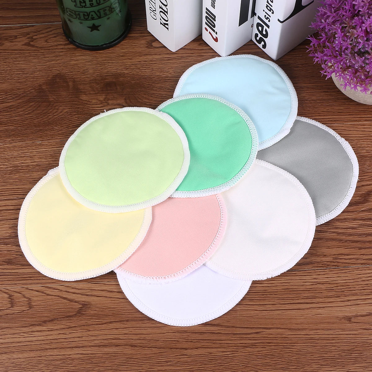 16pcs Makeup Removal Cotton Pads Bamboo Fiber Washable