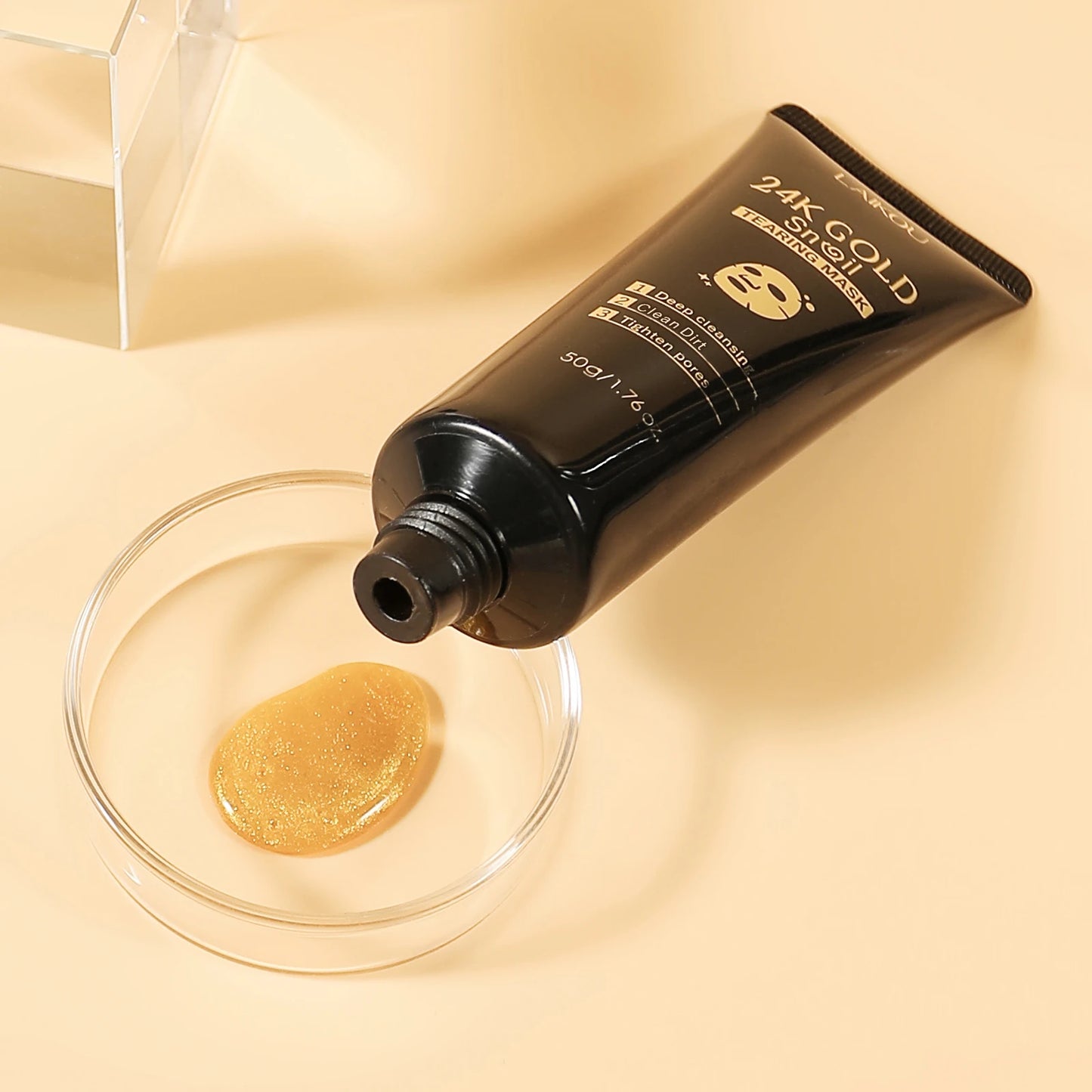 LAIKOU 24K Gold Snail Peel-Off Mask 3PCS Deep Cleansing